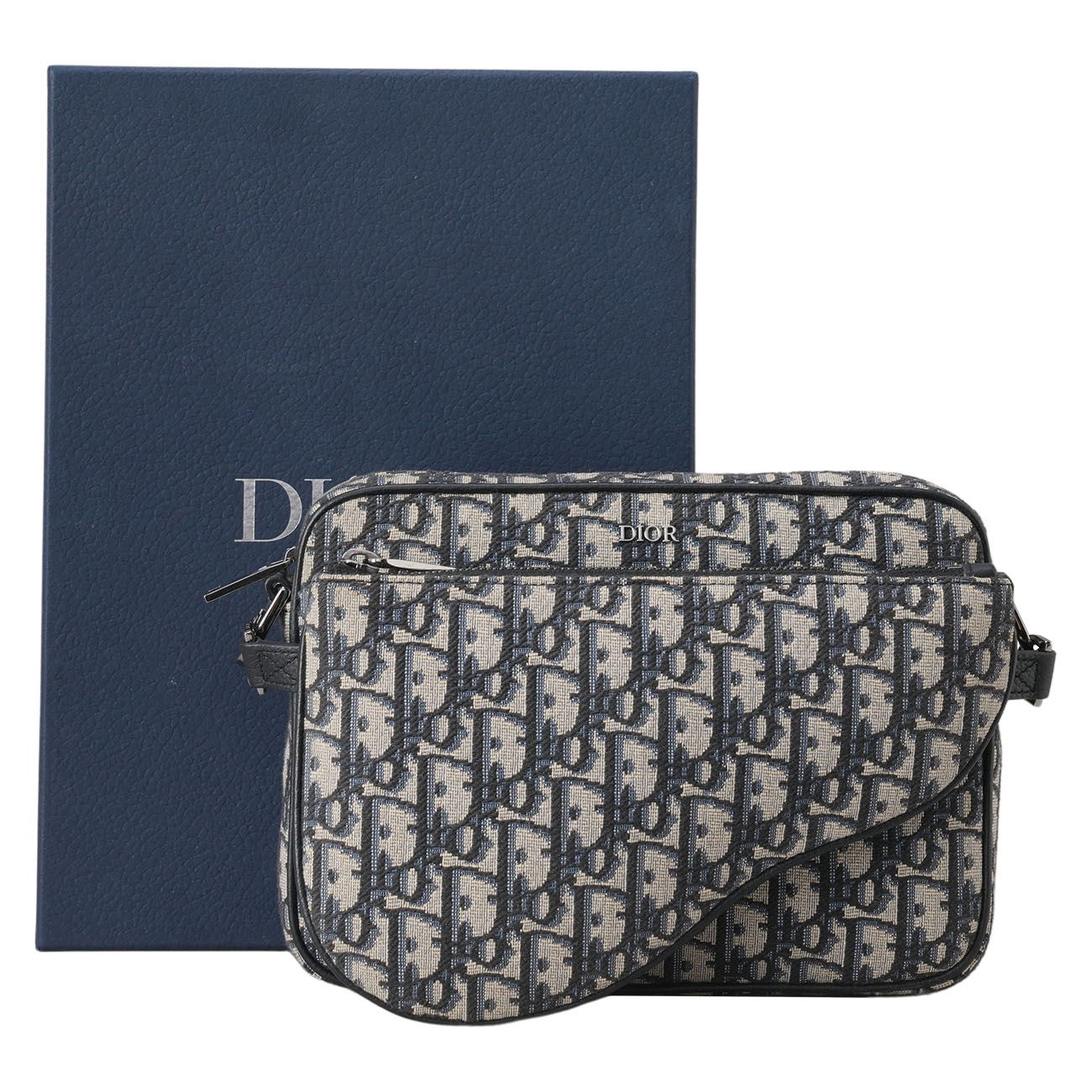 CHRISTIAN DIOR(USED)디올 오블리크 새들 트리플 파우치